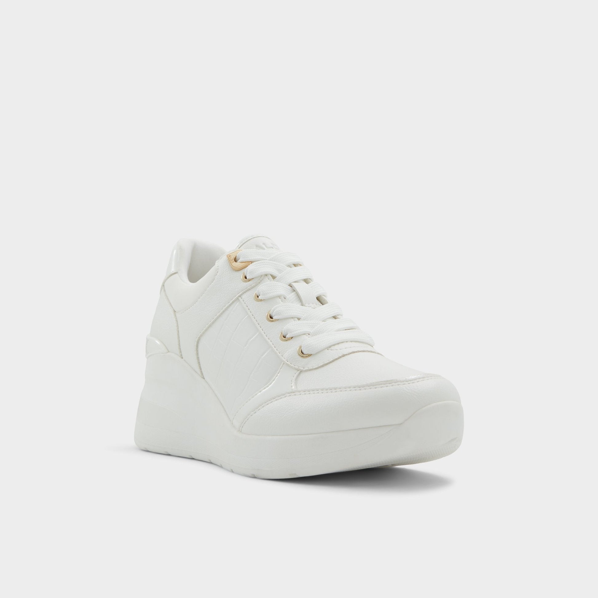 Aldo Iconistep White Overflow Women's Low top sneakers - Wedge sneaker, Wedge heel Women