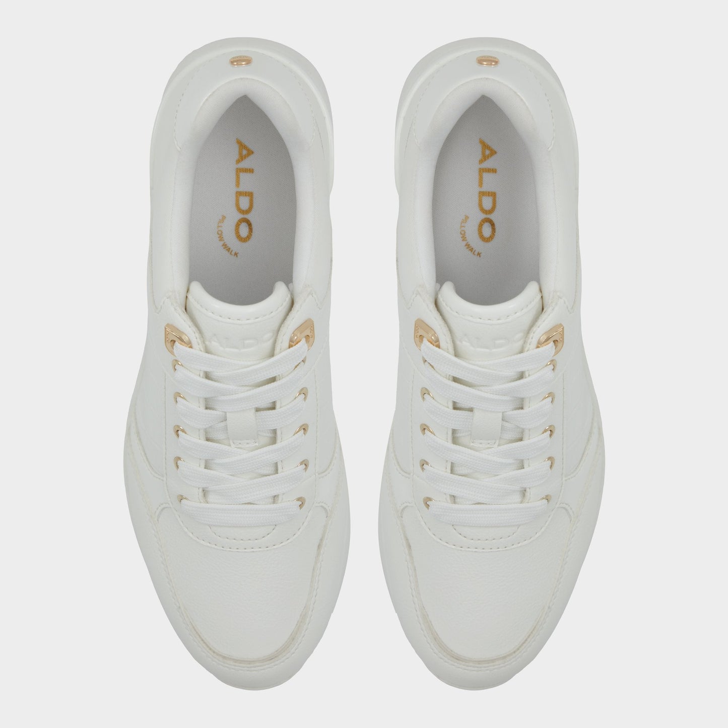 Aldo Iconistep White Overflow Women's Low top sneakers - Wedge sneaker, Wedge heel Women