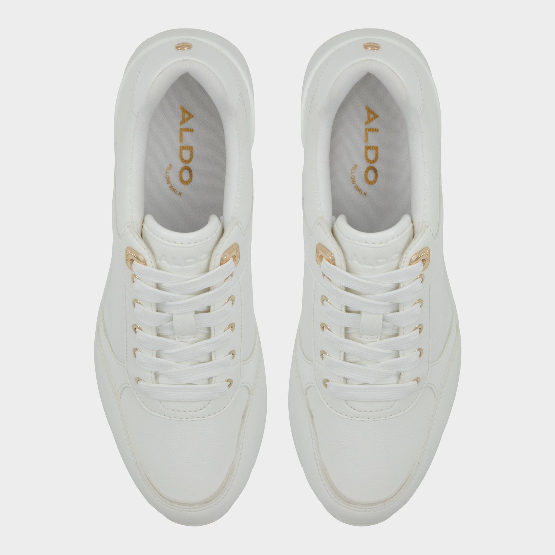 Aldo Iconistep White Overflow Women's Low top sneakers - Wedge sneaker, Wedge heel Women