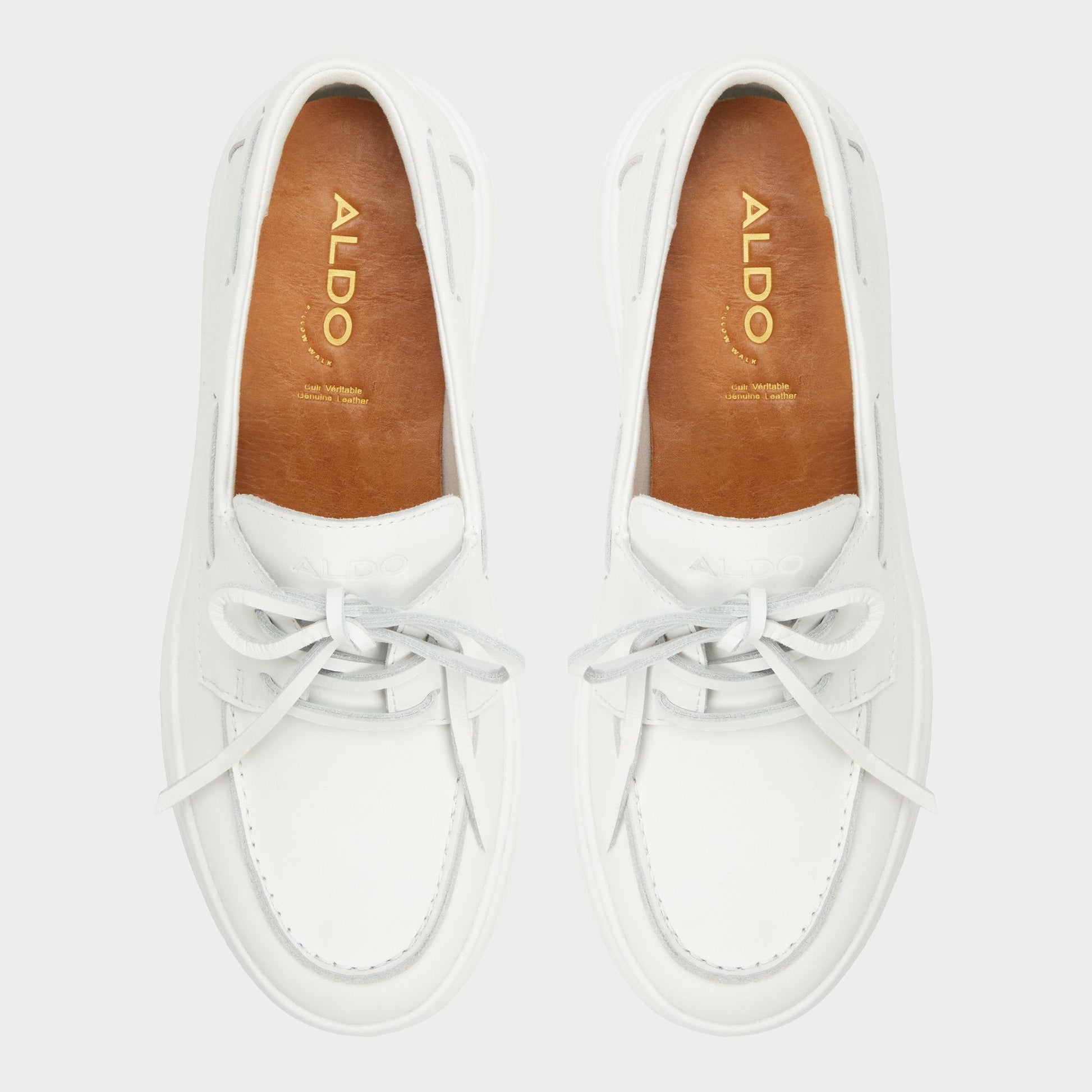 Aldo Wildbreeze Open White Women's Slip on sneakers - Boat shoe, Platform Women