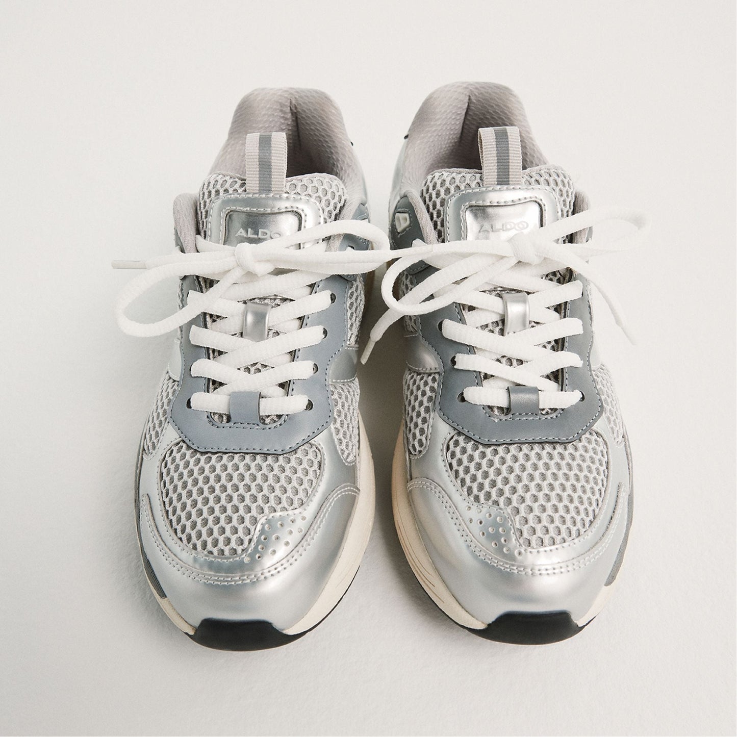 Aldo Pillowsnkr in L Silver - Jogger sneaker Women