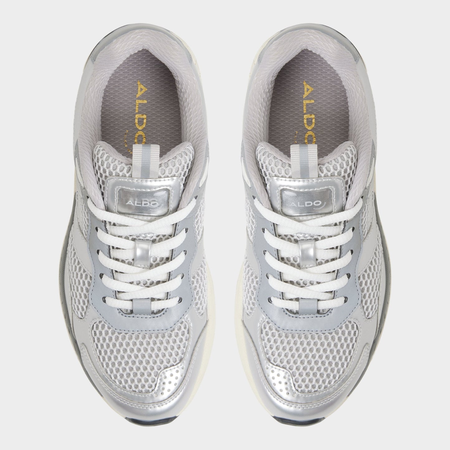 Aldo Pillowsnkr in L Silver - Jogger sneaker Women