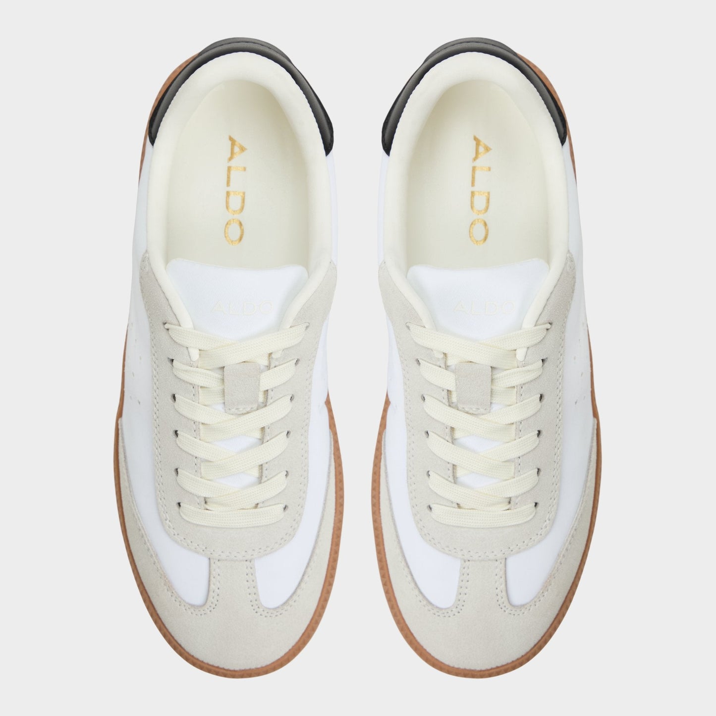 Aldo Clubstyle White/Black Women's Low top sneakers - Jogger sneaker, Jogger sole Women