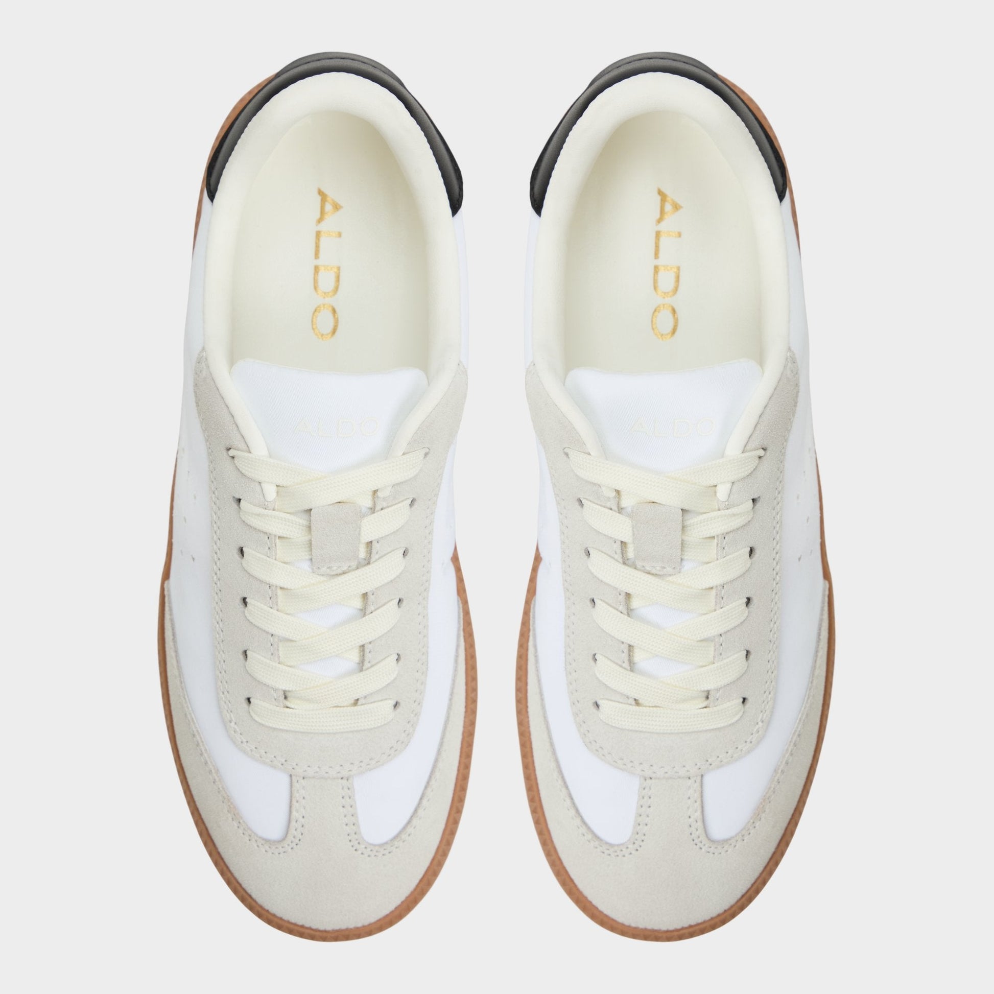 Aldo Clubstyle White/Black Women's Low top sneakers - Jogger sneaker, Jogger sole Women