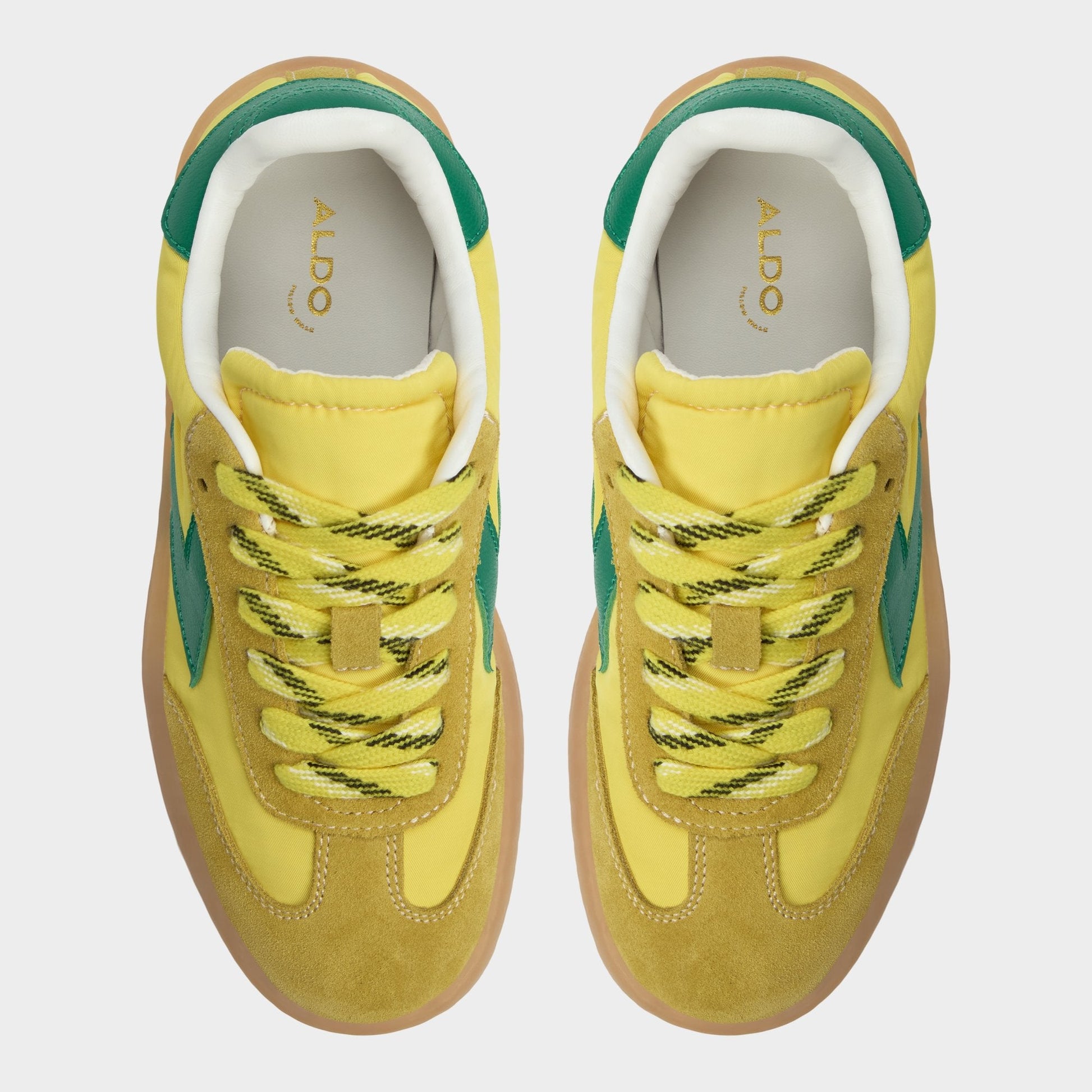 Aldo Retrostep Yellow Multi Women's Low top sneakers - Low top sneaker, Jogger sole Women