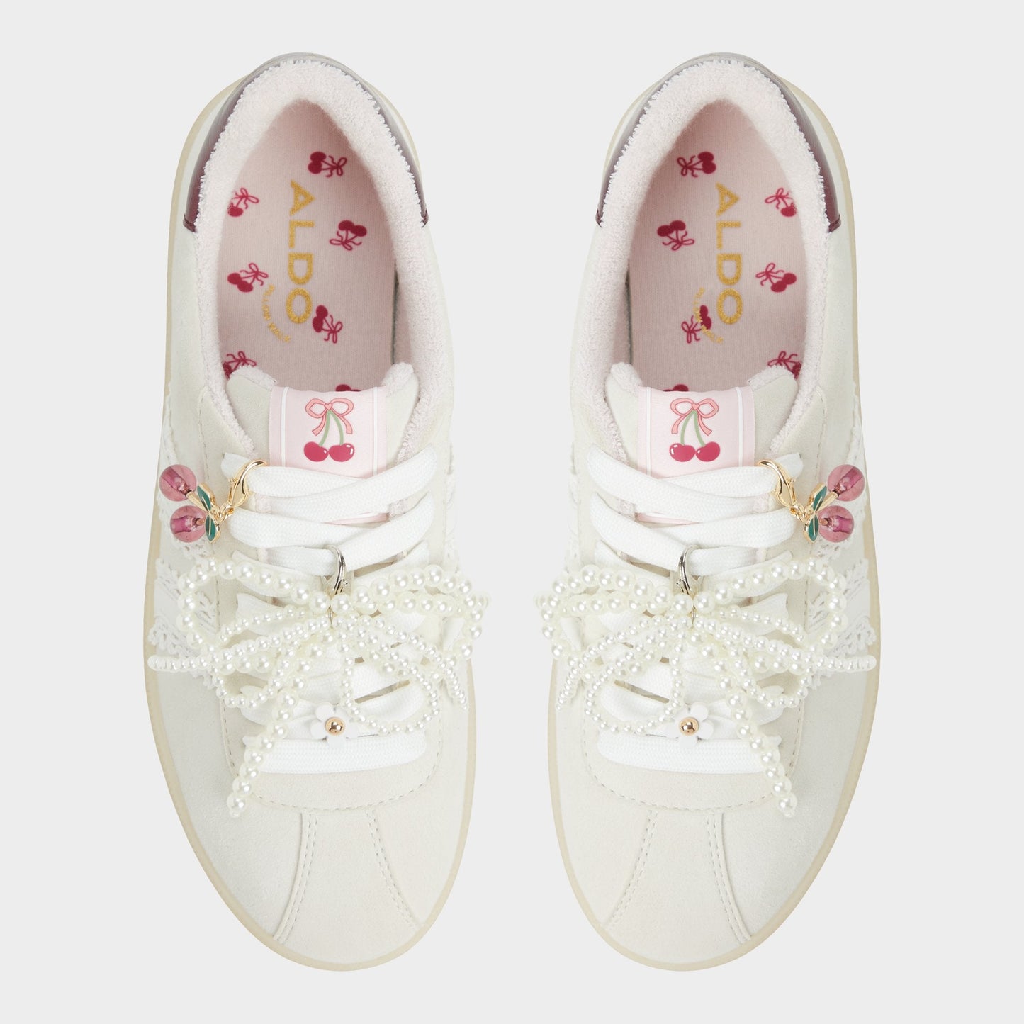 Aldo Sweetthing White/Bone Women's Low top sneakers - Low top sneaker, Cup sole Women