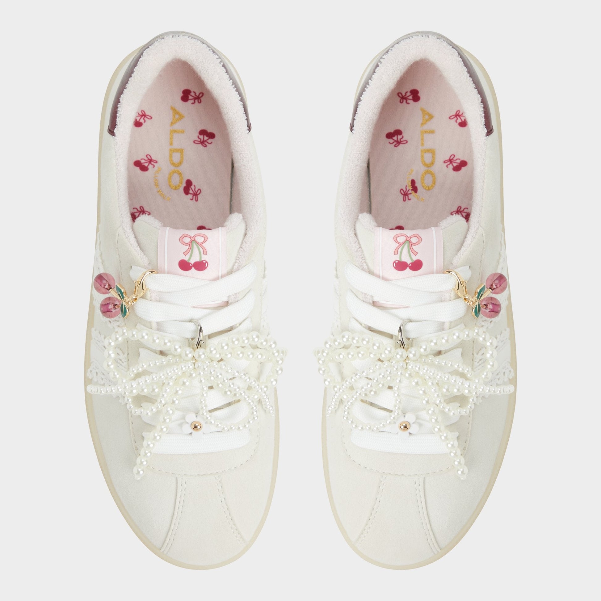 Aldo Sweetthing White/Bone Women's Low top sneakers - Low top sneaker, Cup sole Women