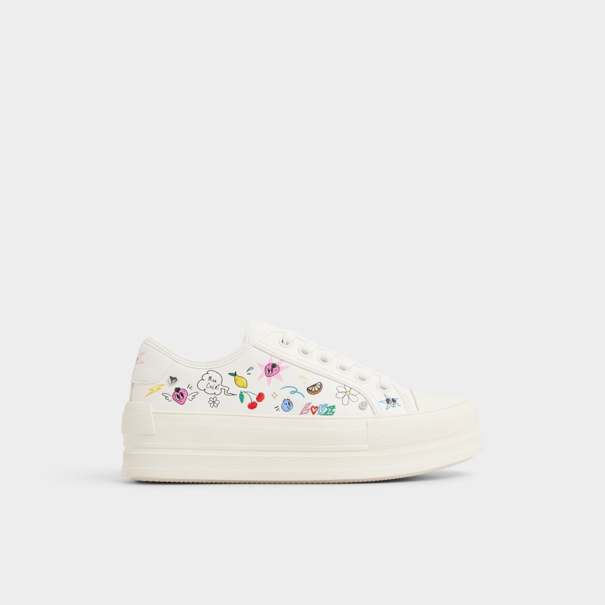 Aldo Rayes White/Multi Women's Low top sneakers - Sneaker, Platform Women