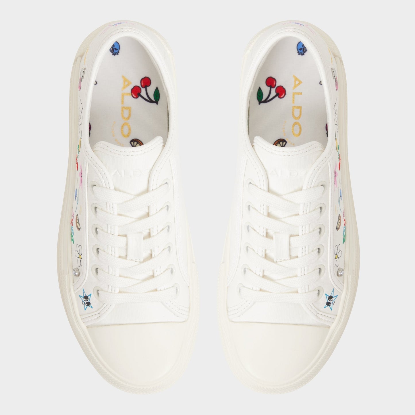 Aldo Rayes White/Multi Women's Low top sneakers - Sneaker, Platform Women