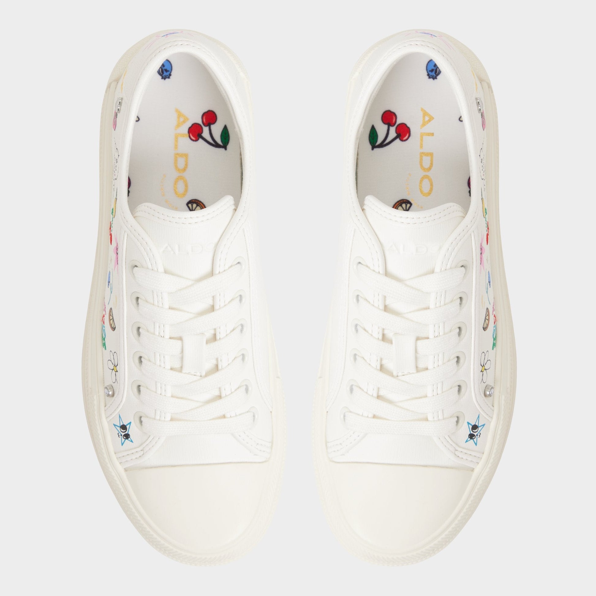 Aldo Rayes White/Multi Women's Low top sneakers - Sneaker, Platform Women