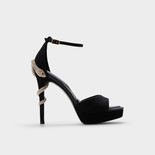 Aldo Medusa in Other Black 14266744 - Strappy heeled sandal, Platform Women|New