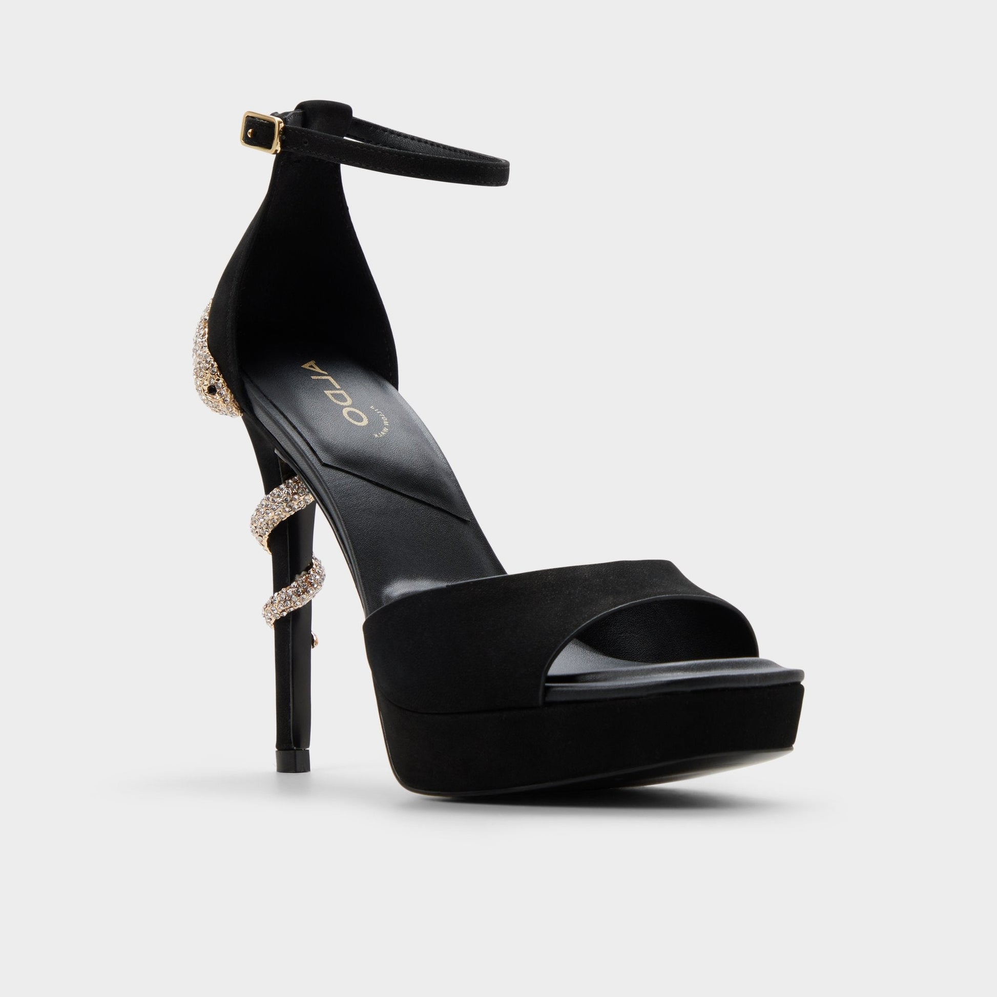 Aldo Medusa in Other Black 14266744 - Strappy heeled sandal, Platform Women|New