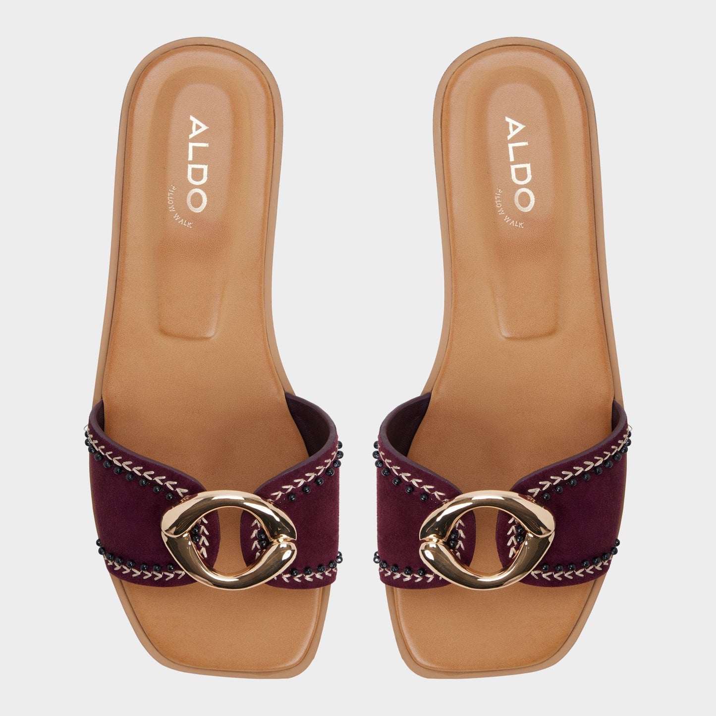 Aldo Biggin in Bordo - Slide sandal Women