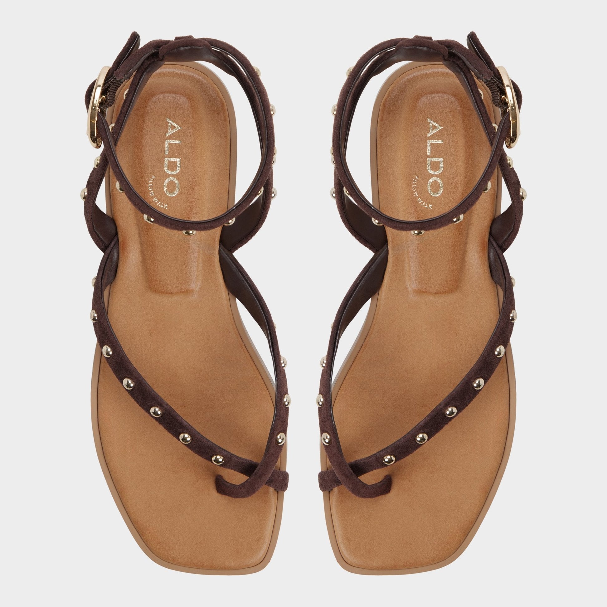 Aldo Daressi in Dark Brown - Flat sandal Women|New