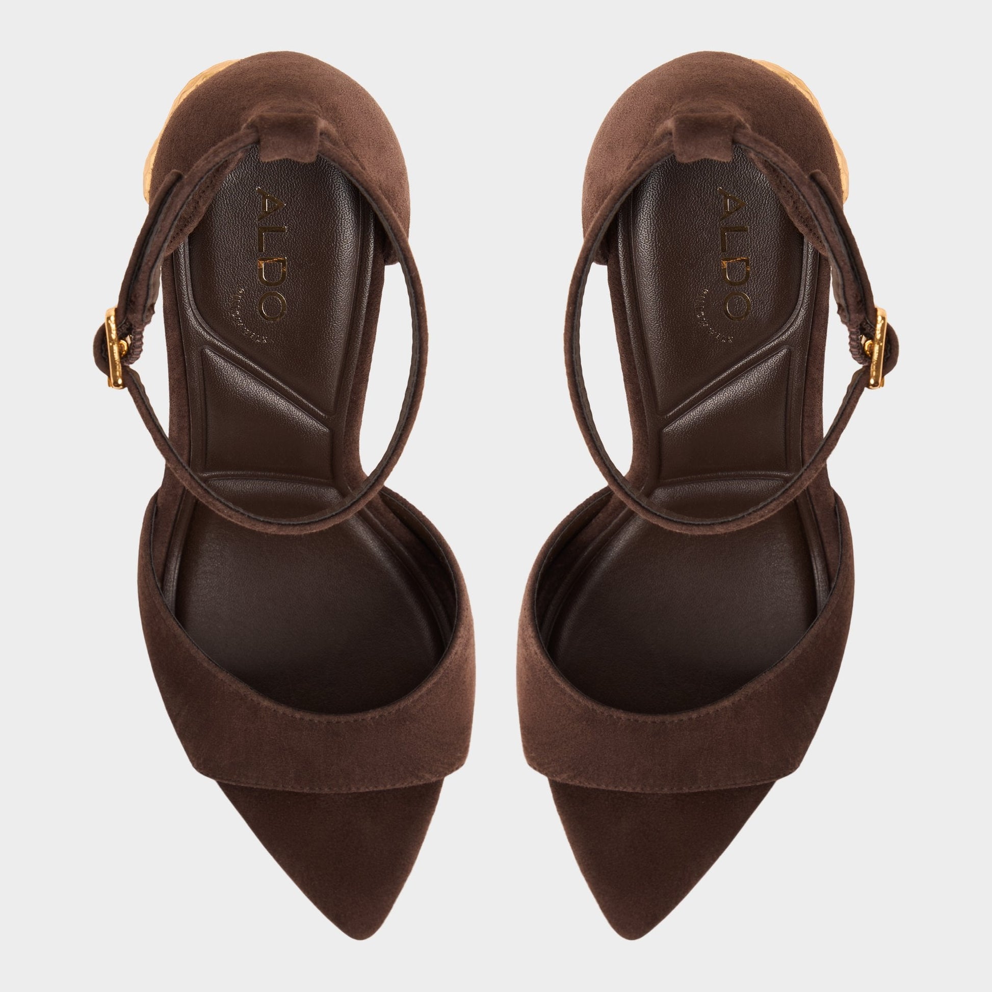 Aldo Medeza in Dark Brown - Strappy heeled sandal Women|New