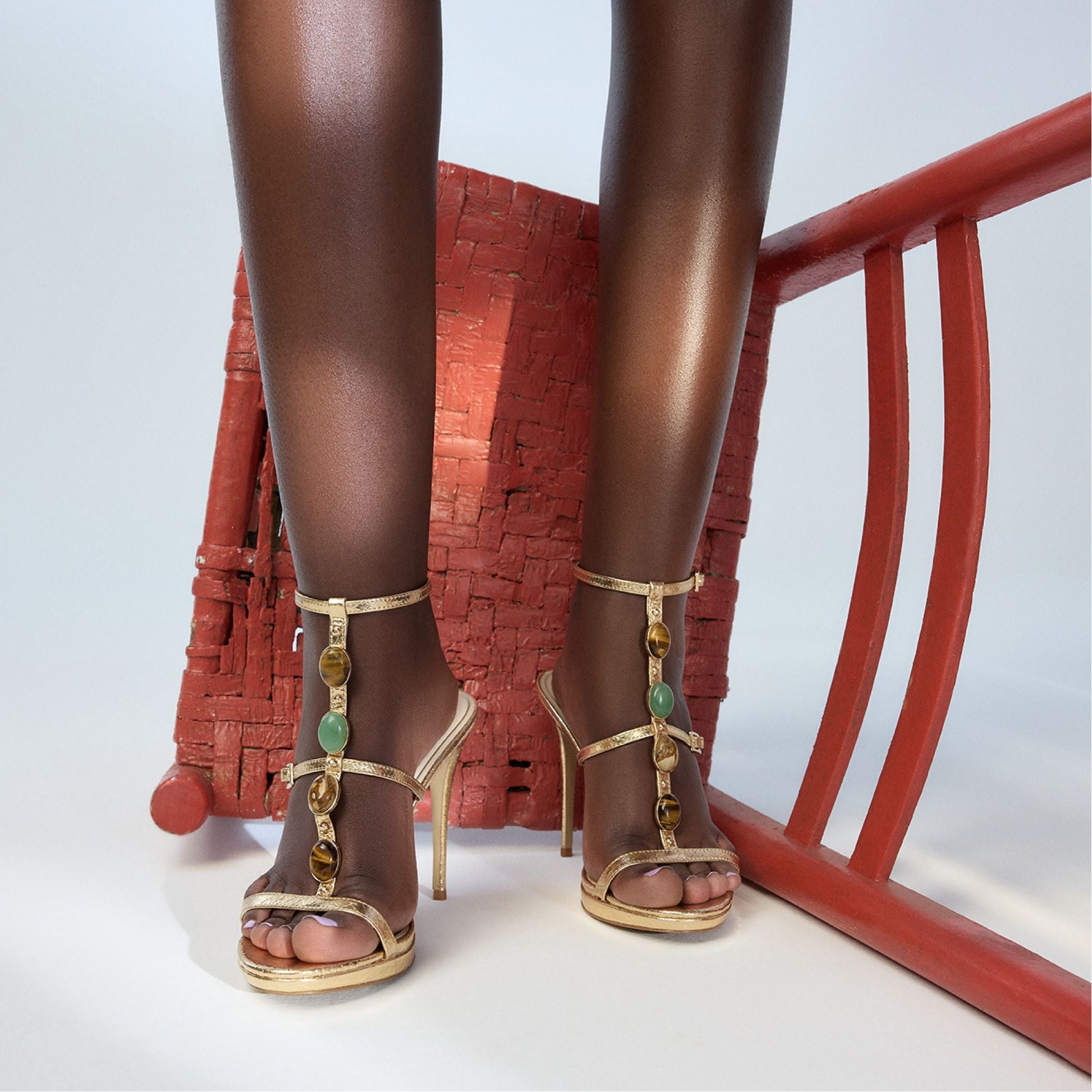 Aldo Opalia Gold Women's Strappy sandals - Strappy heeled sandal, Platform Women