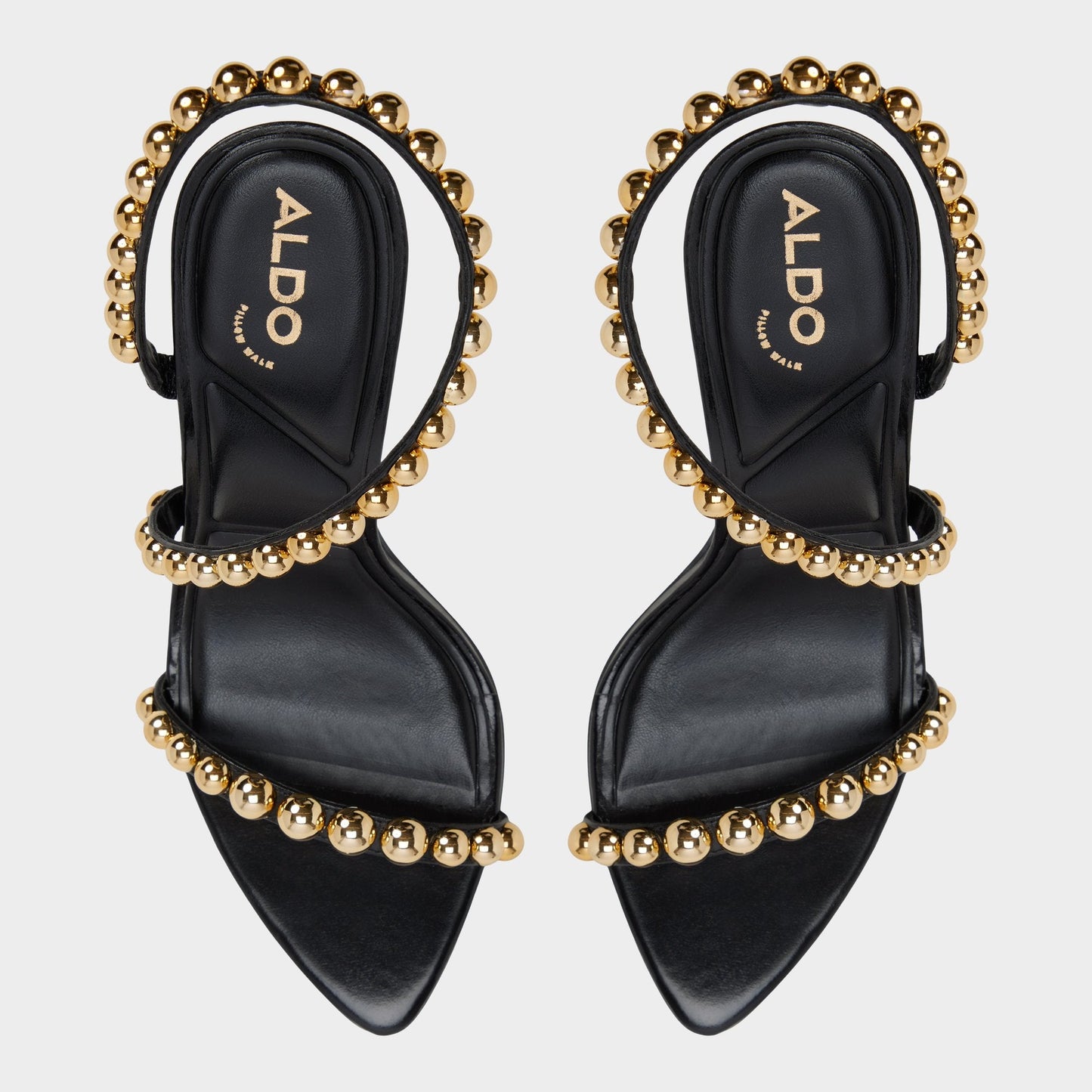 Aldo Attey in Black - Strappy heeled sandal, Stiletto heel Women
