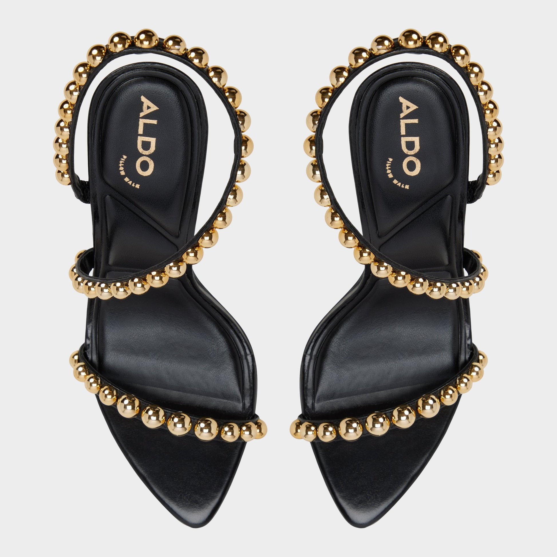 Aldo Attey in Black - Strappy heeled sandal, Stiletto heel Women