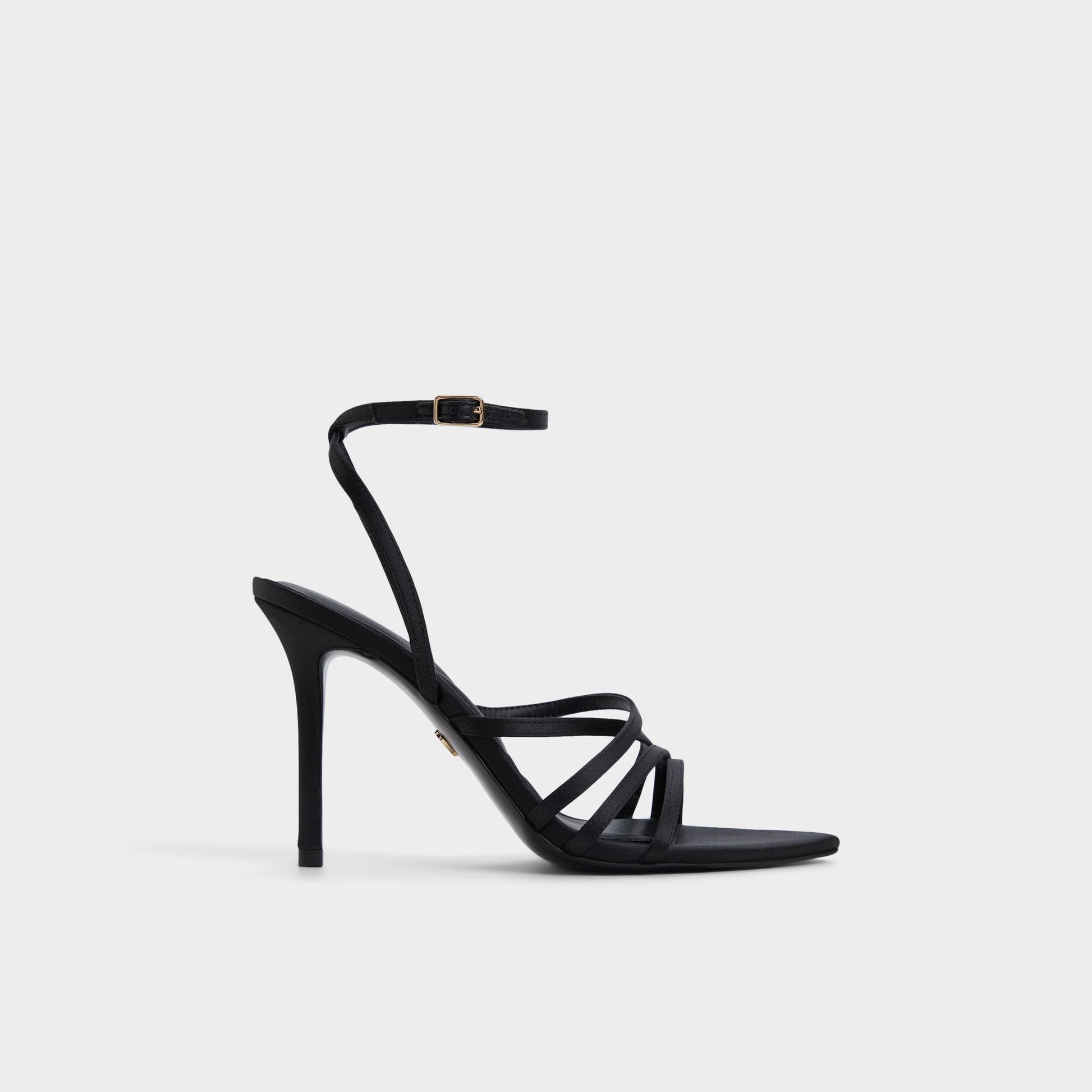 Aldo Solania Black Women's Strappy sandals - Strappy heeled sandal, Stiletto heel Women