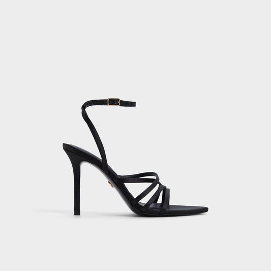 Aldo Solania Black Women's Strappy sandals - Strappy heeled sandal, Stiletto heel Women
