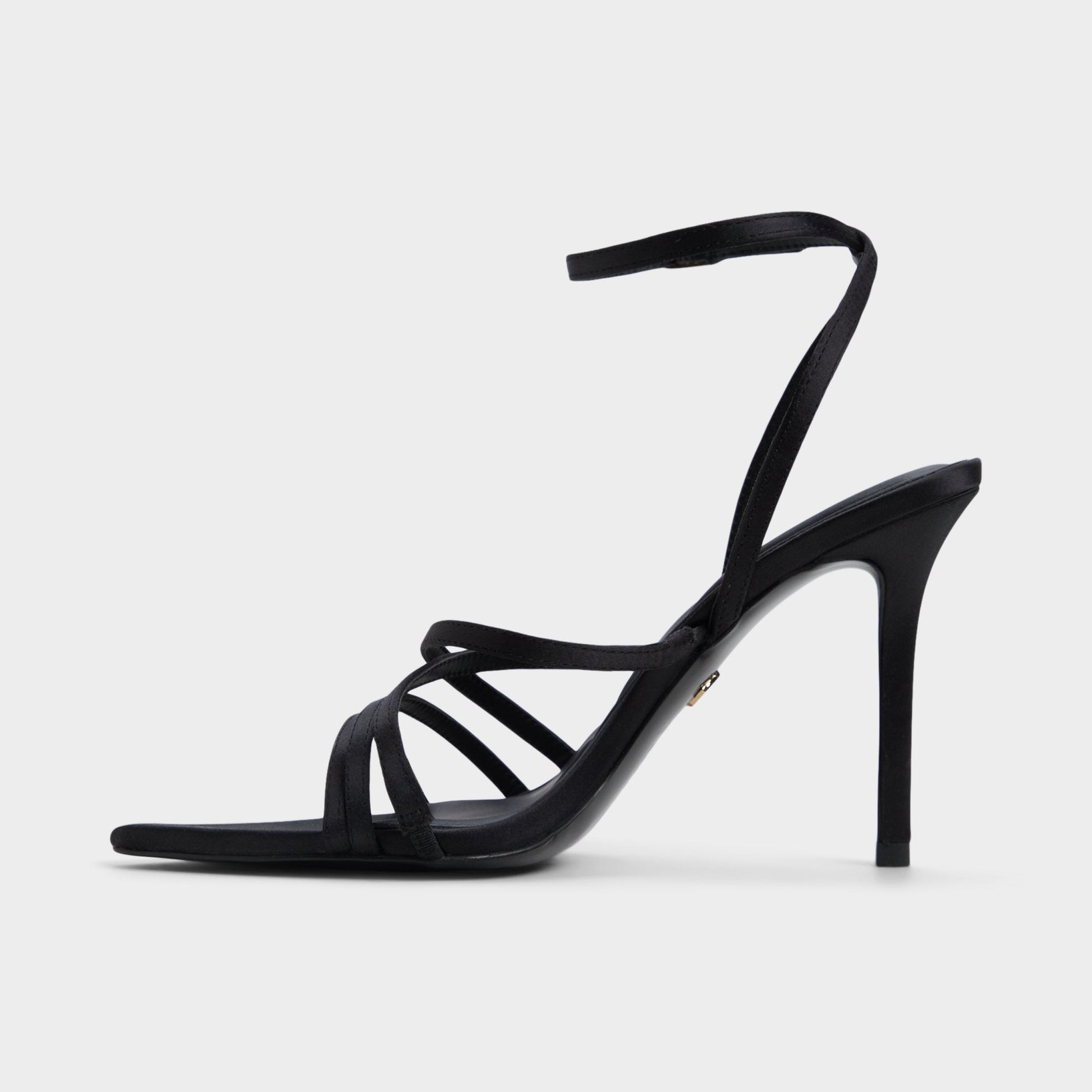 Aldo Solania Black Women's Strappy sandals - Strappy heeled sandal, Stiletto heel Women