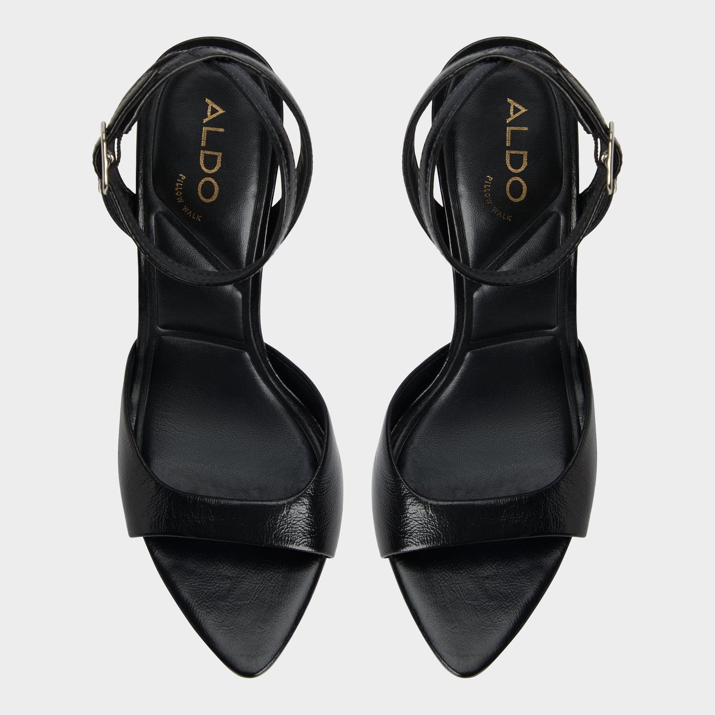 Aldo Forevermore Black Women's Strappy sandals - Strappy heeled sandal, Stiletto heel Women