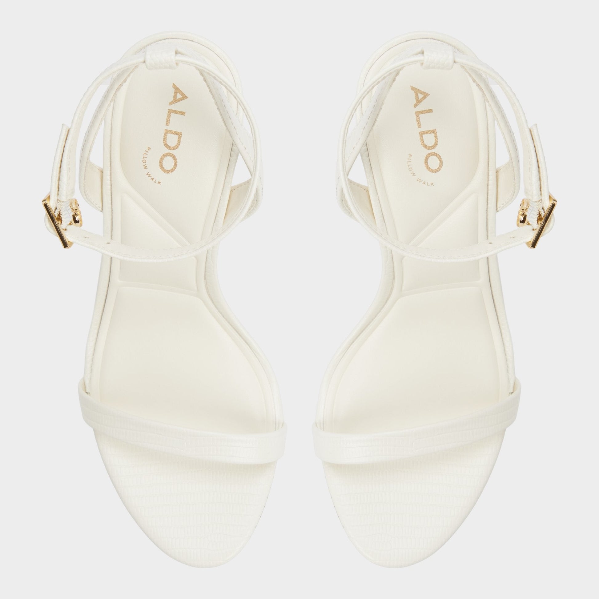Aldo Maristou White Women's Strappy sandals - Heeled sandal, Stiletto heel Women
