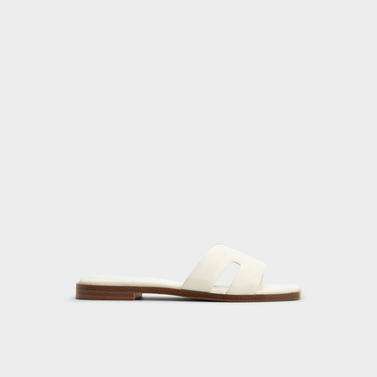 Aldo Itsandal White Women's Flats - Slide sandal Women