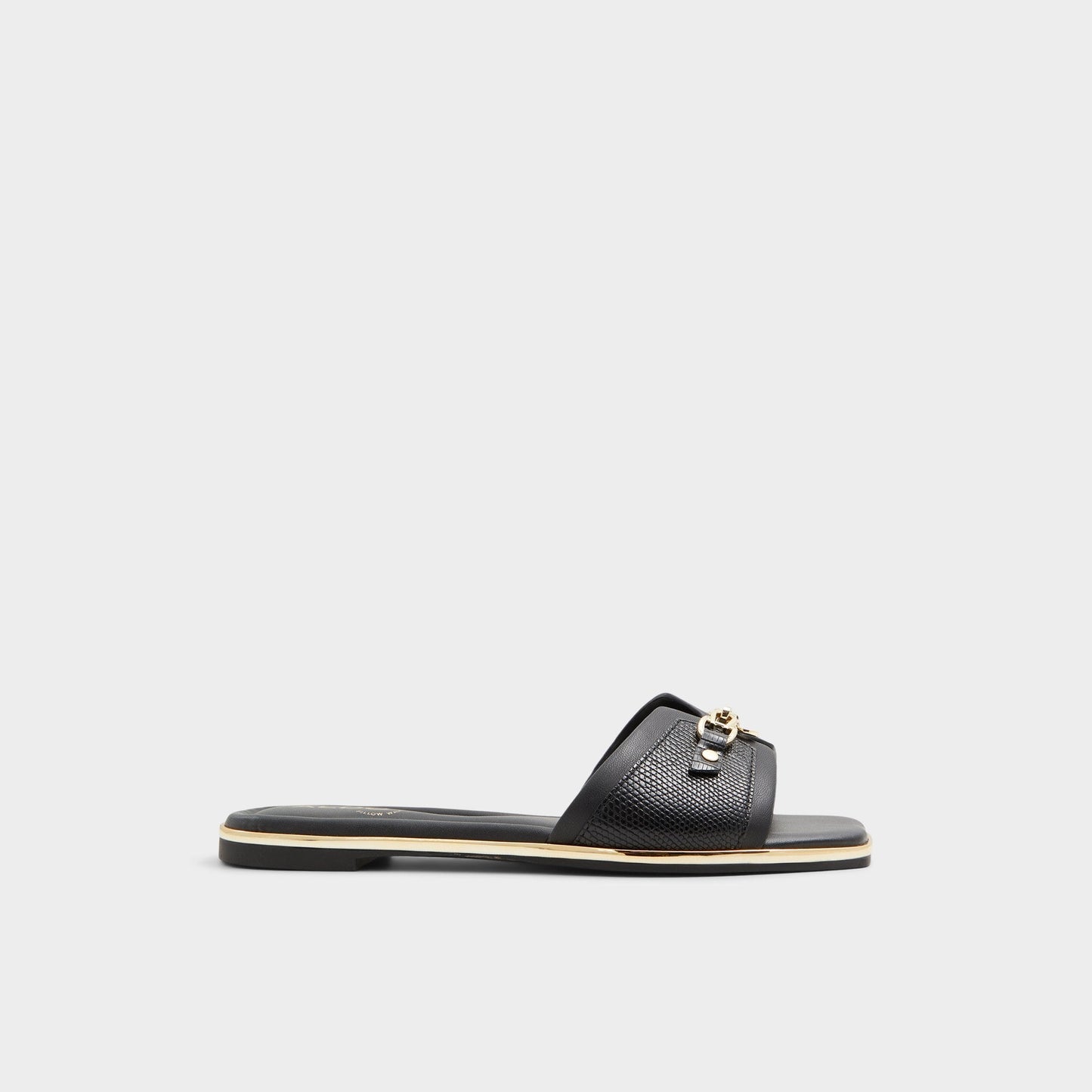 Aldo Alamassi Black Women's Flats - Slide sandal Women