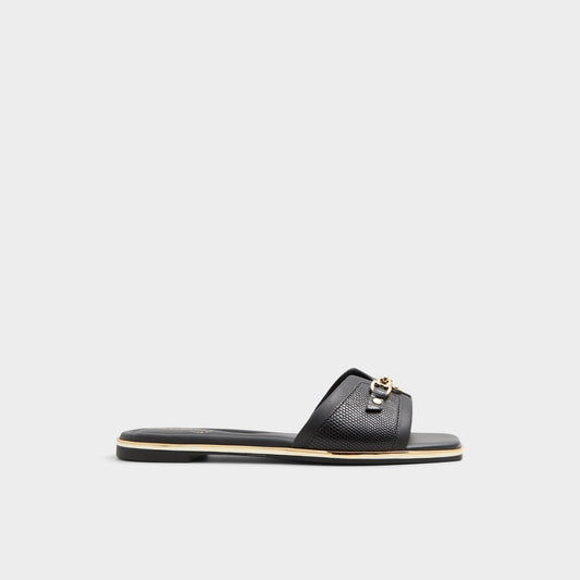 Aldo Alamassi Black Women's Flats - Slide sandal Women