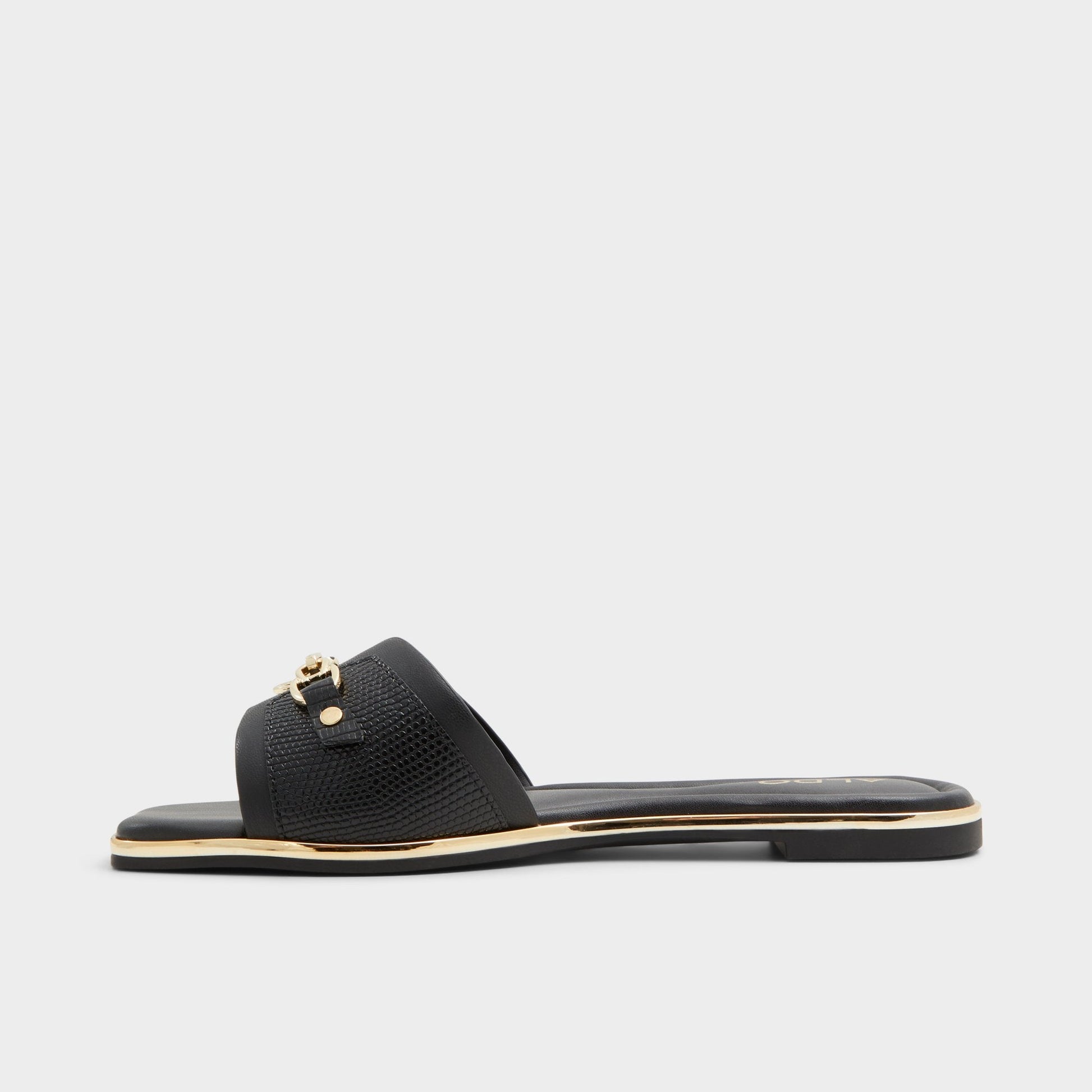 Aldo Alamassi Black Women's Flats - Slide sandal Women
