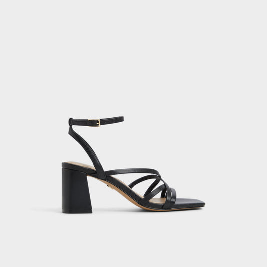 Aldo Esther Black Women's Block heels - Strappy heeled sandal, Block heel Women