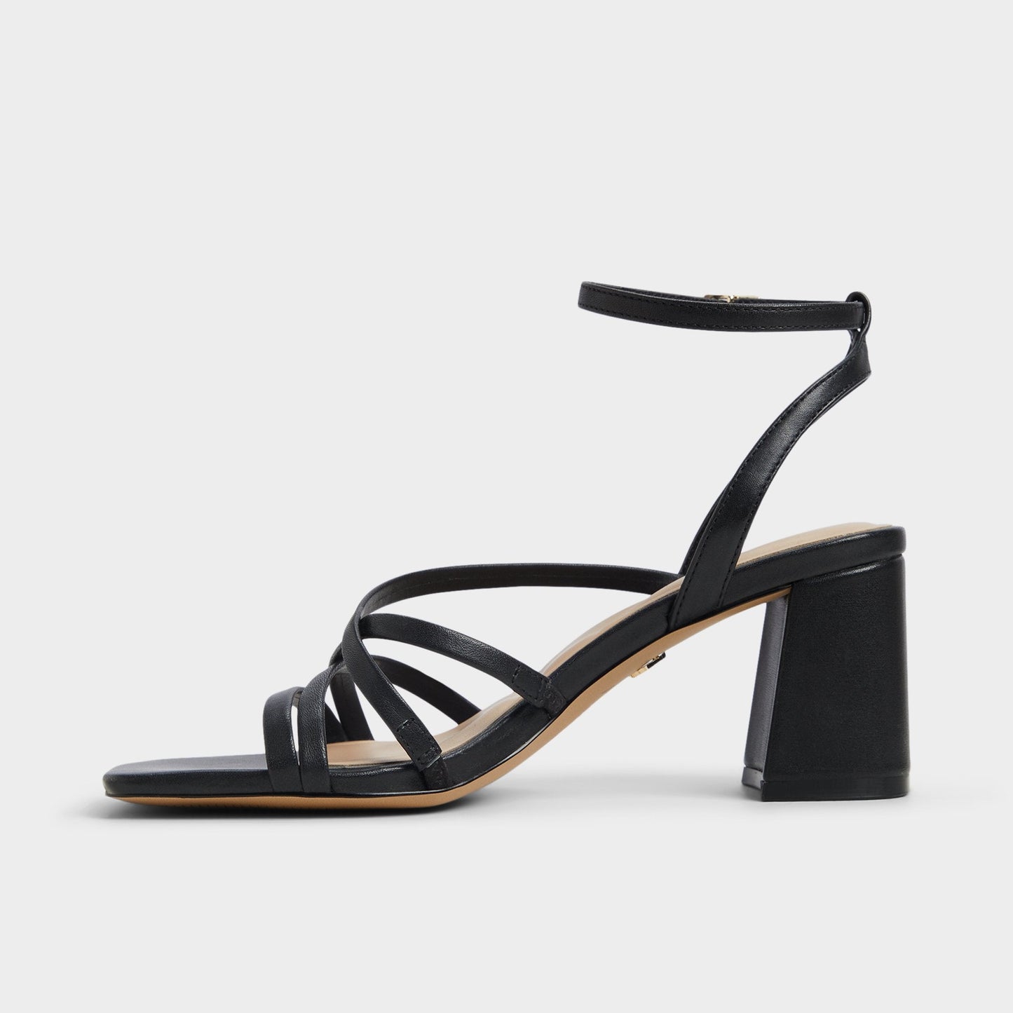 Aldo Esther Black Women's Block heels - Strappy heeled sandal, Block heel Women