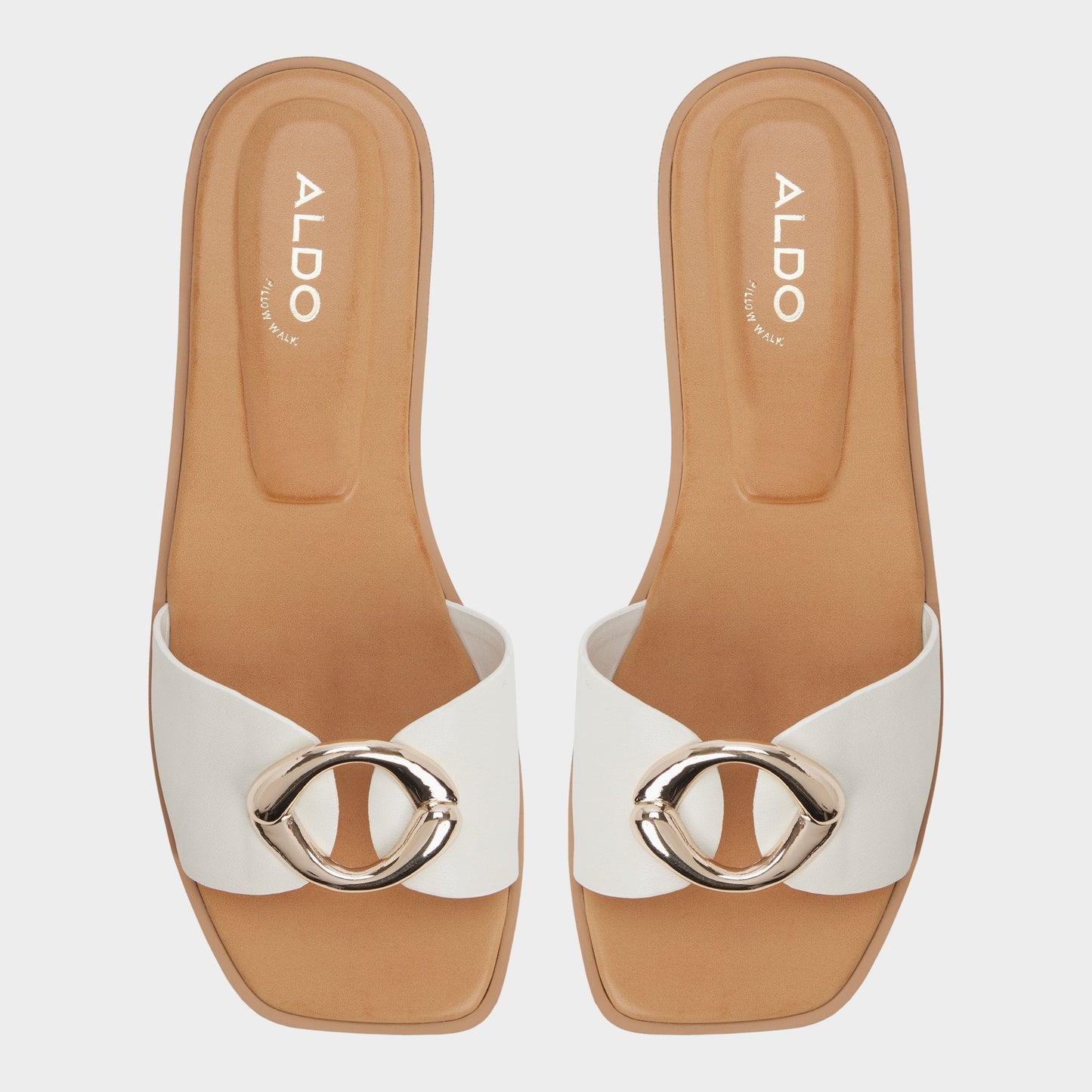 Aldo Biggin in White Bone - Slide sandal Women
