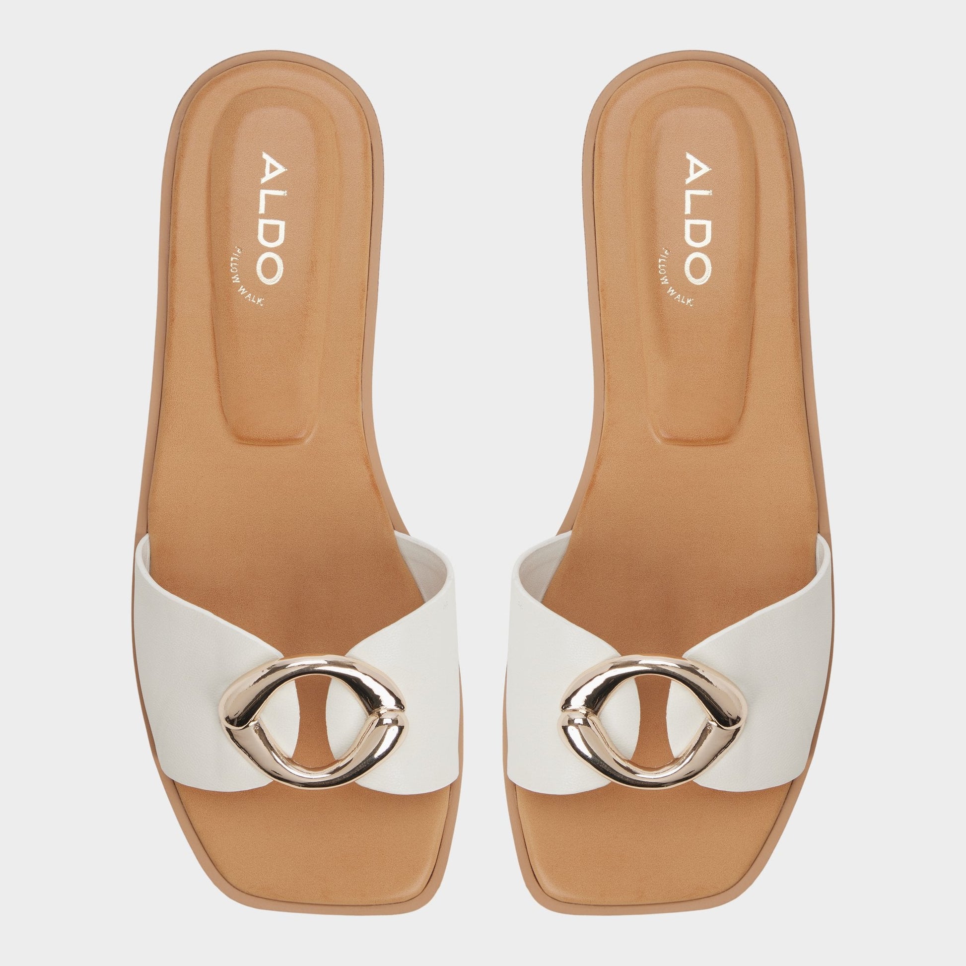 Aldo Biggin in White Bone - Slide sandal Women