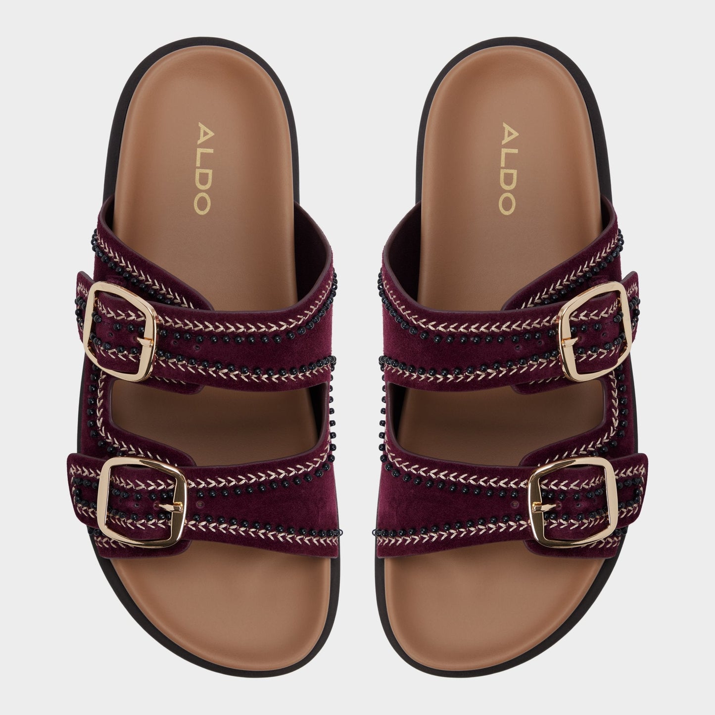 Aldo Bohochic in Bordo - Footbed sandal, Footbed sandal Women
