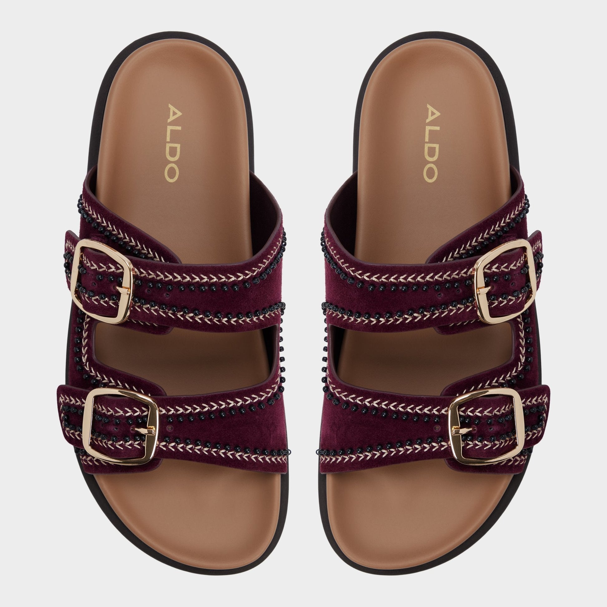 Aldo Bohochic in Bordo - Footbed sandal, Footbed sandal Women