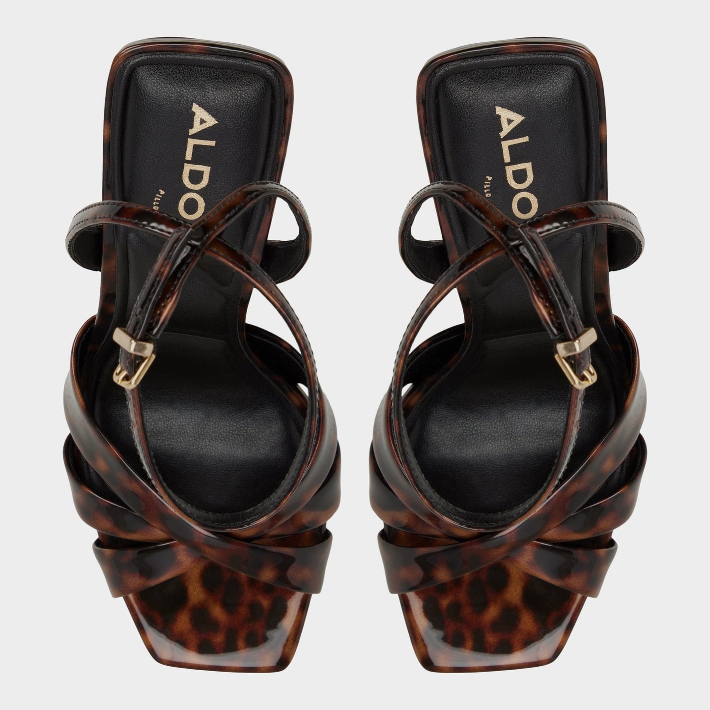 Aldo Meteora in Open Brown - Strappy heeled sandal, Stiletto heel Women