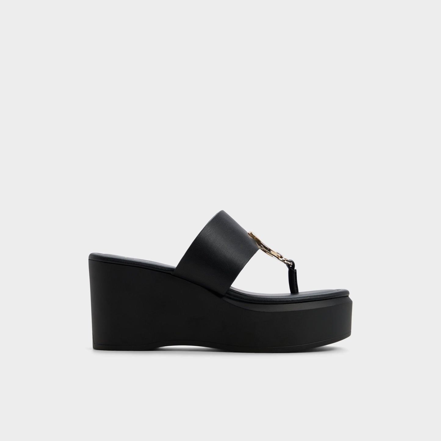 Aldo Friegan in Black - Slide sandal, Wedge heel Women