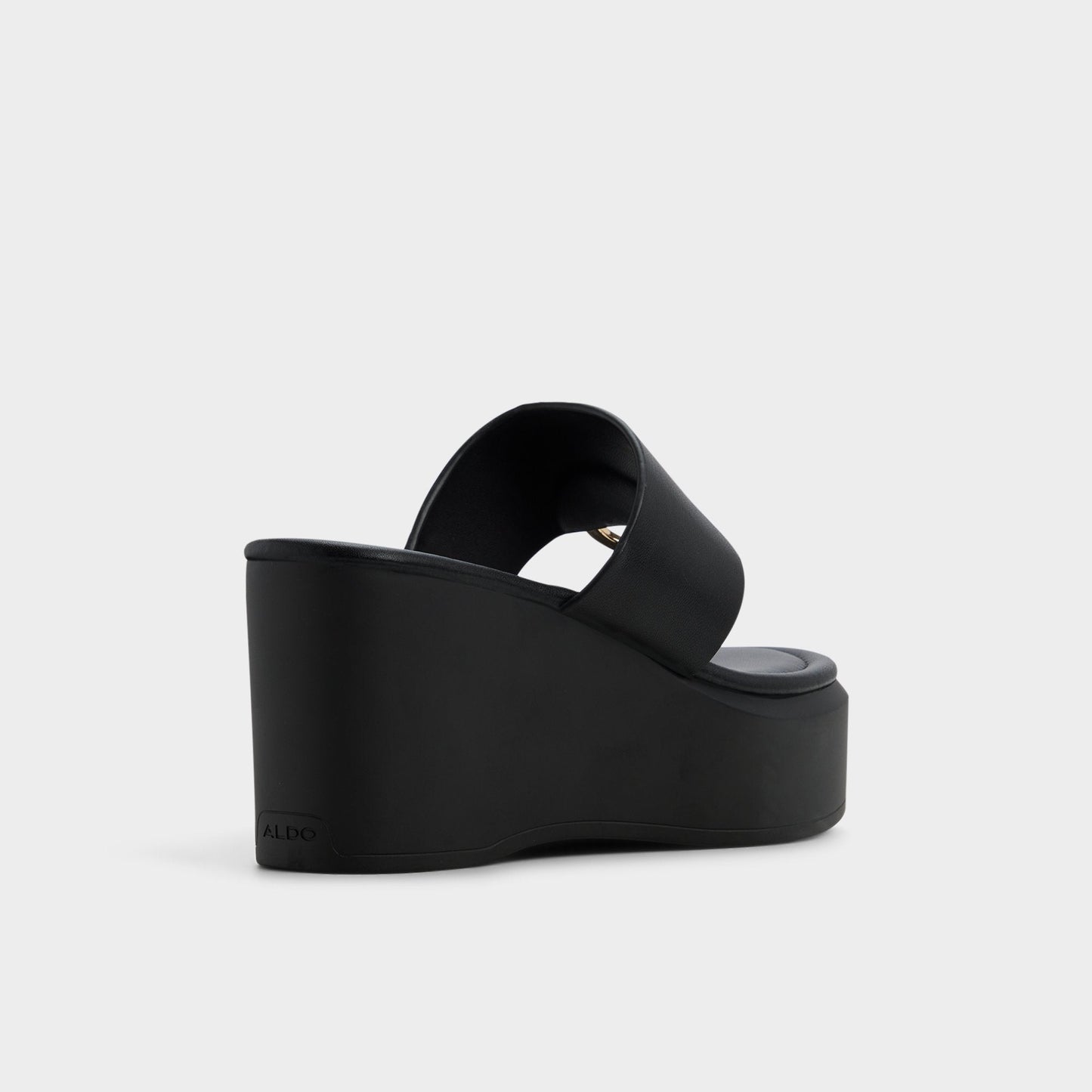 Aldo Friegan in Black - Slide sandal, Wedge heel Women