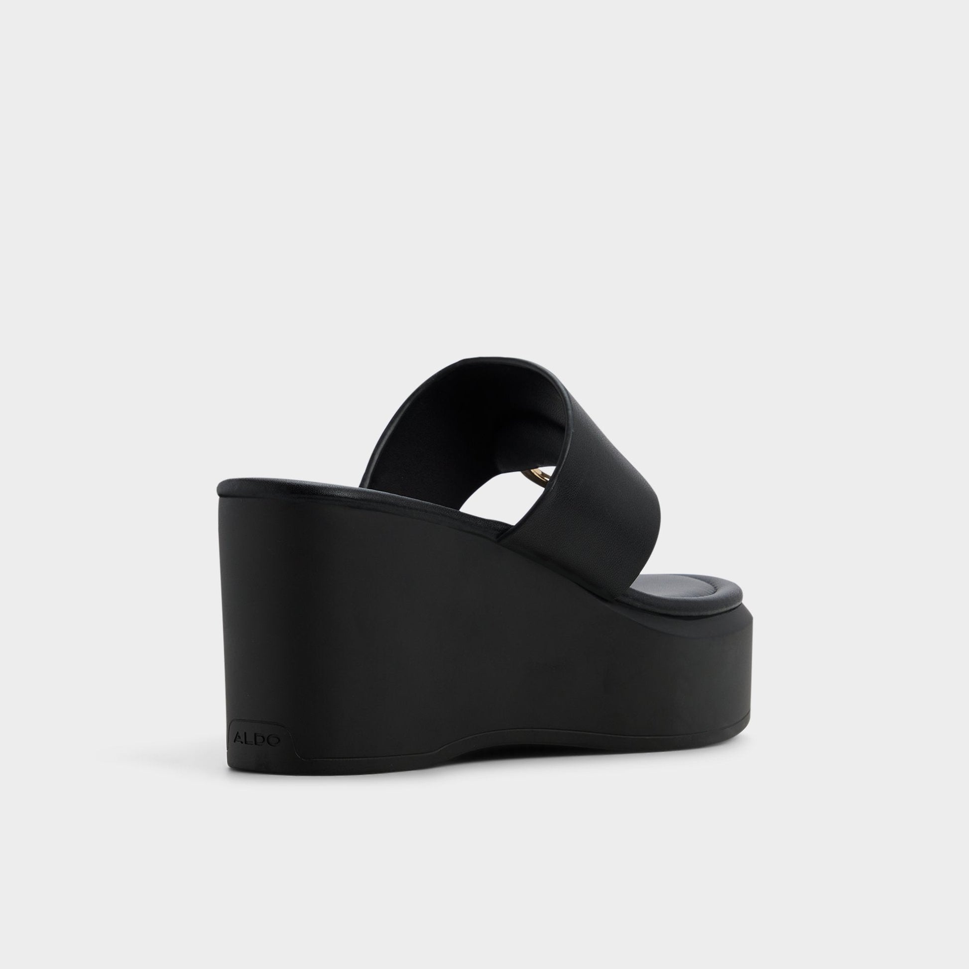 Aldo Friegan in Black - Slide sandal, Wedge heel Women