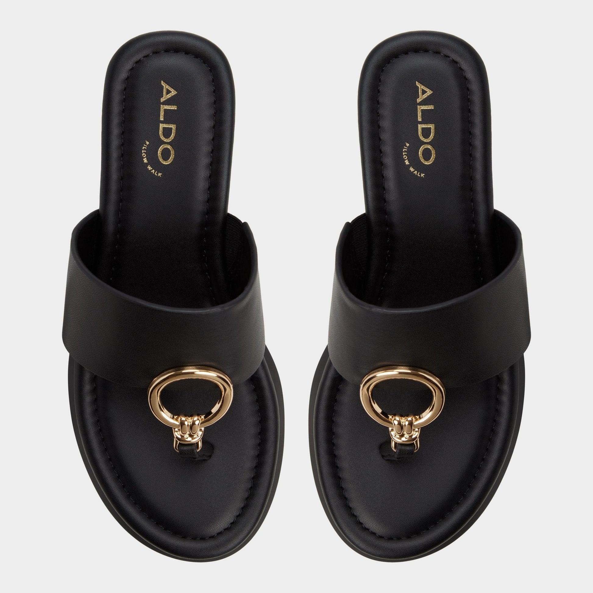 Aldo Friegan in Black - Slide sandal, Wedge heel Women