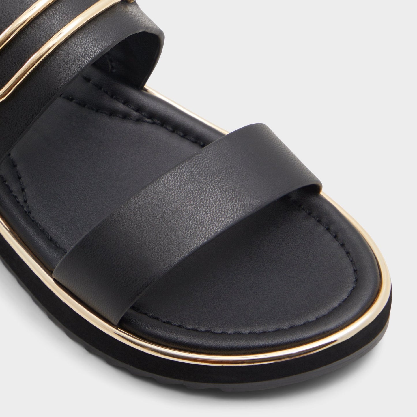 Aldo Lagoon Other Black Women's Strappy sandals - Strappy flat sandal, Footbed sandal Women