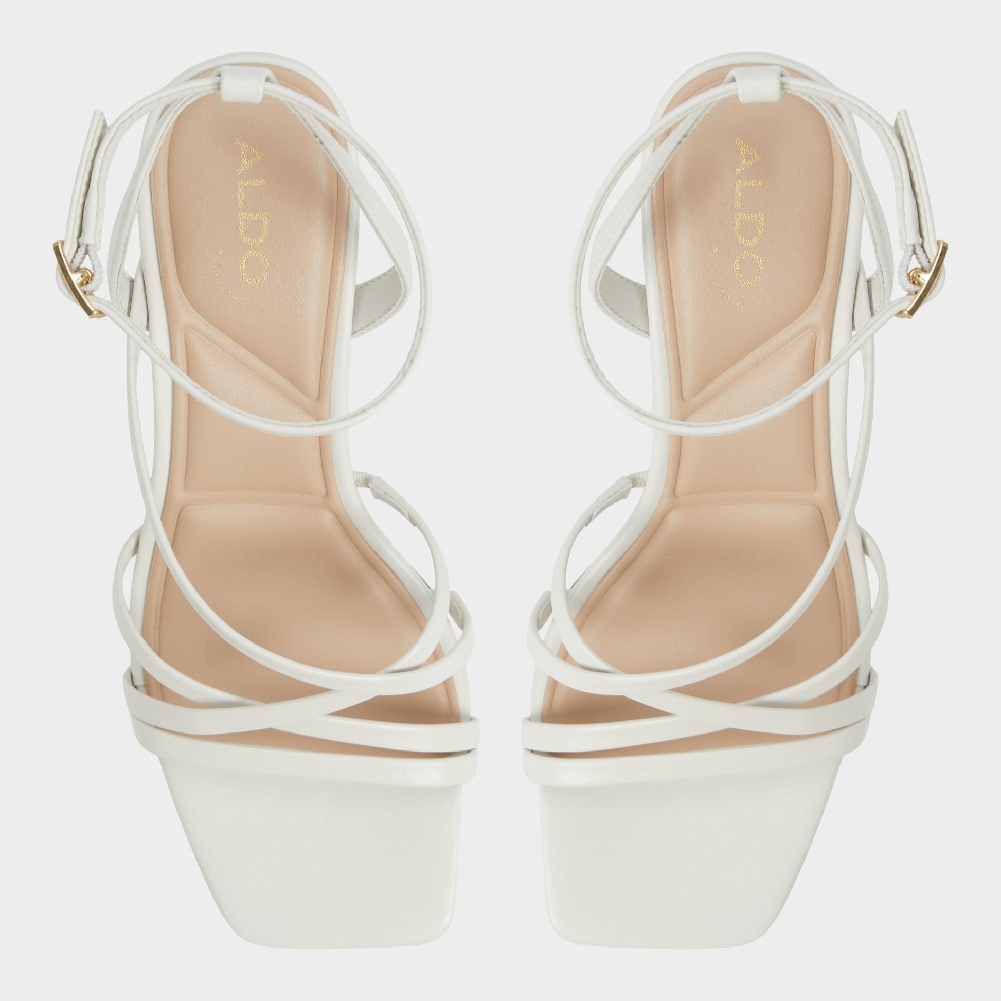 Aldo Esther Other White Women's Block heels - Strappy heeled sandal, Block heel Women