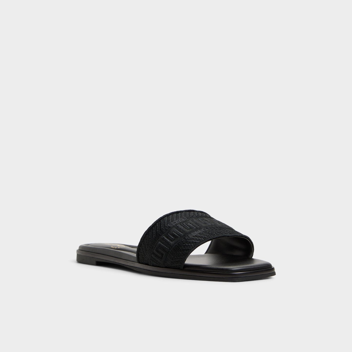 Aldo Oceania Black Women's Flats - Slide sandal Women