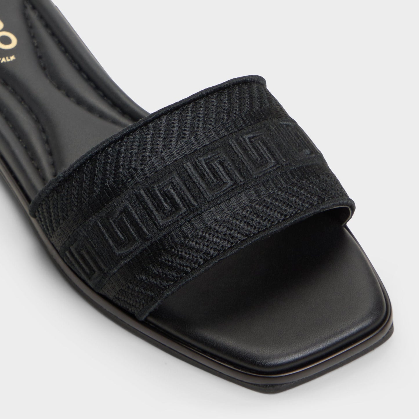 Aldo Oceania Black Women's Flats - Slide sandal Women