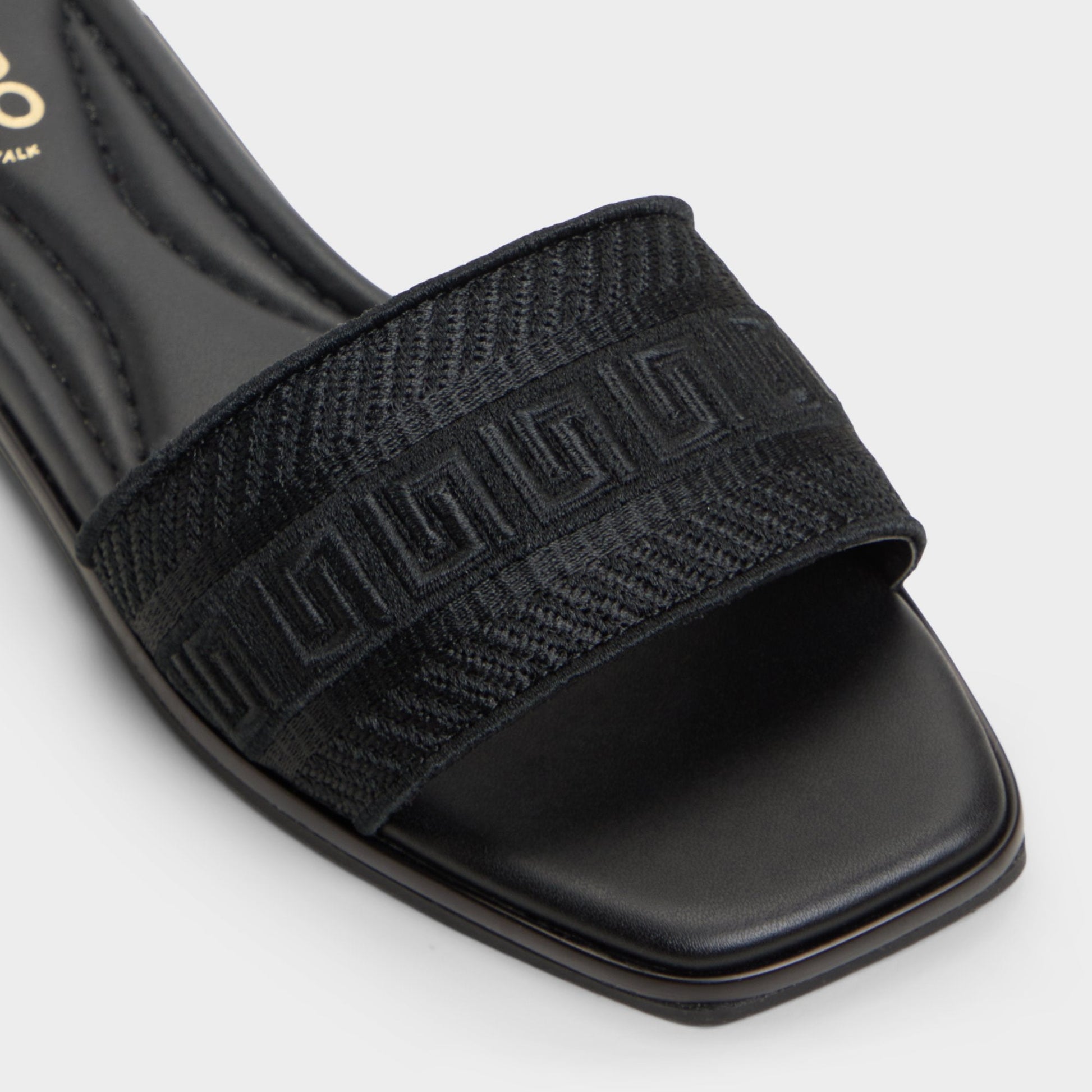 Aldo Oceania Black Women's Flats - Slide sandal Women