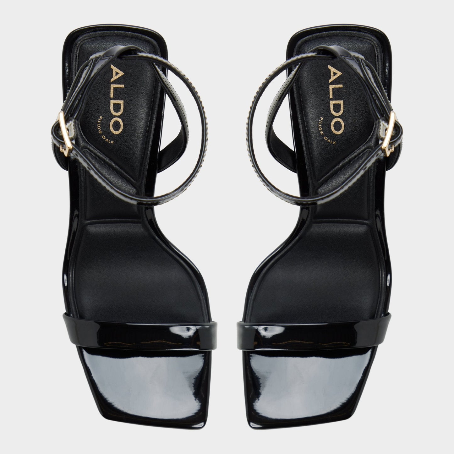 Aldo Azzira in Black - Strappy heeled sandal, Block heel Women