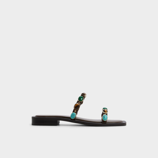 Aldo Sapphira in Dark Brown 14189967 - Slide sandal Women