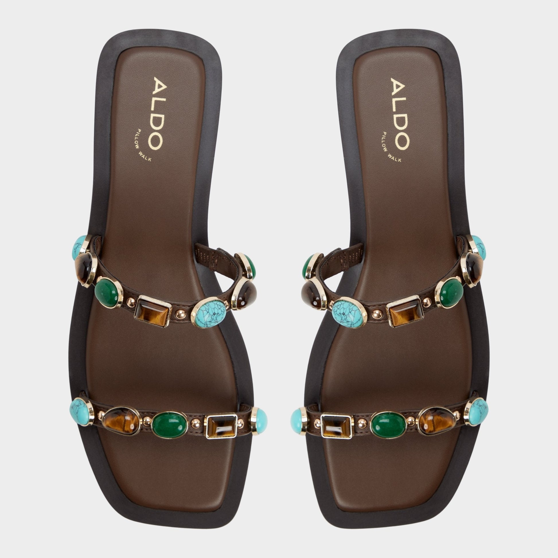 Aldo Sapphira in Dark Brown 14189967 - Slide sandal Women